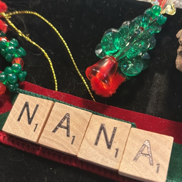 NANA Christmas Ornament Scrabble Vintage Tiles Handmade Decor NEW FINAL … - Picture 5 of 5